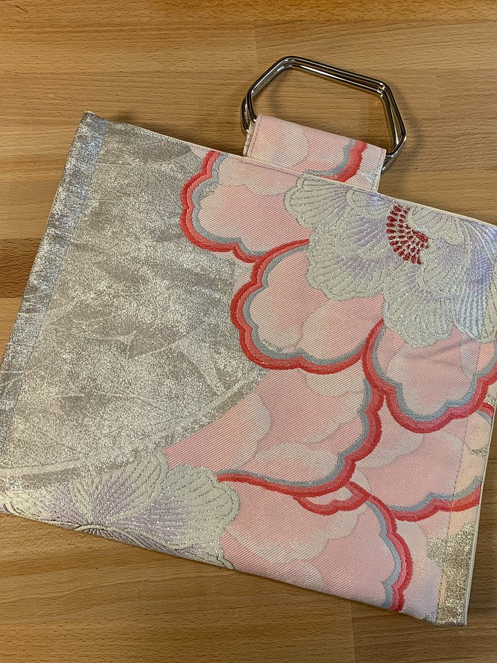 Upcycled Japanese Obi Shoulder Purse ~ Handmade Bag with Vintage Japanese Kimono Textiles product image (1)