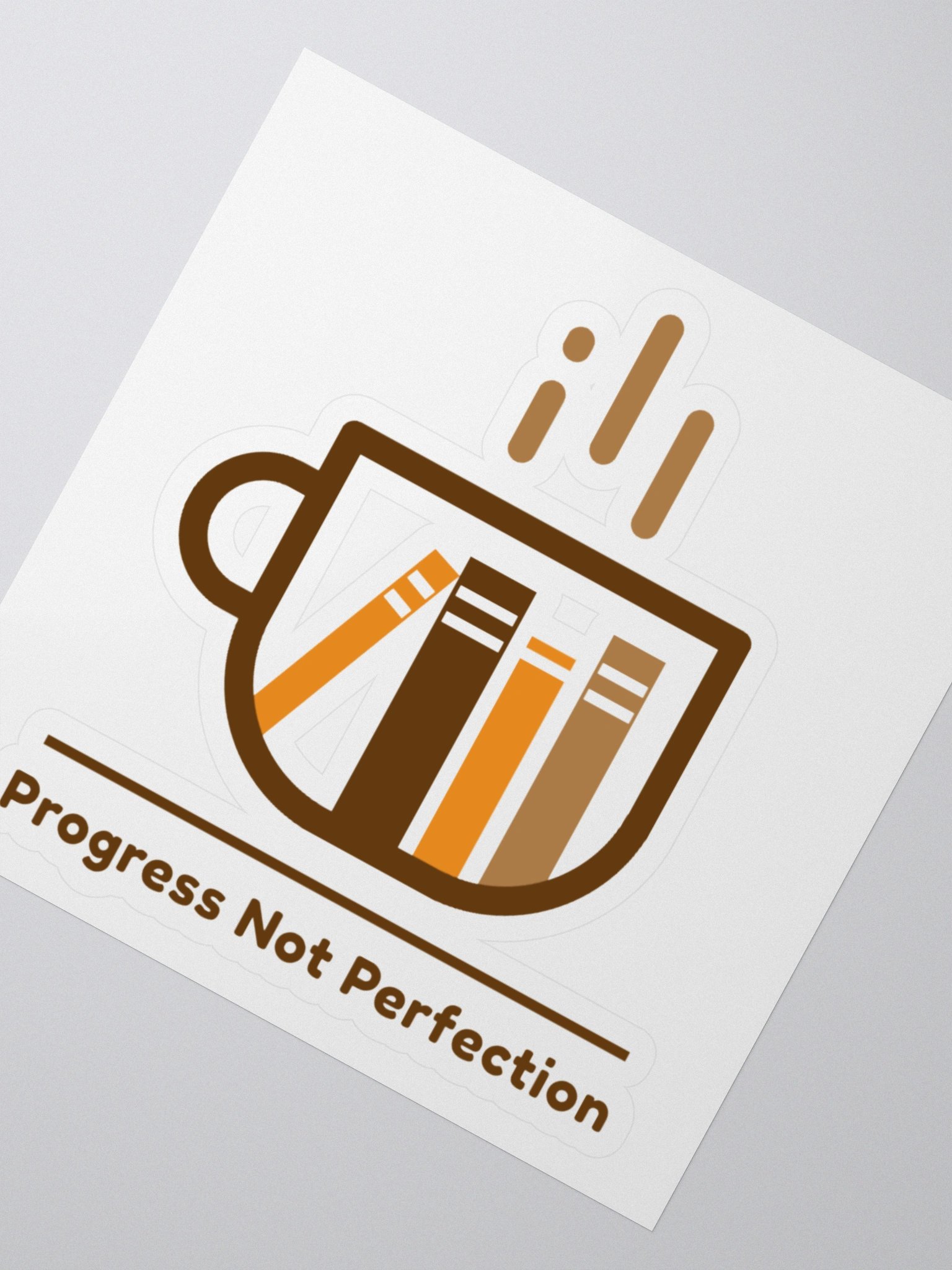 Slogan #8 Progress Not Perfection Sticker product image (2)
