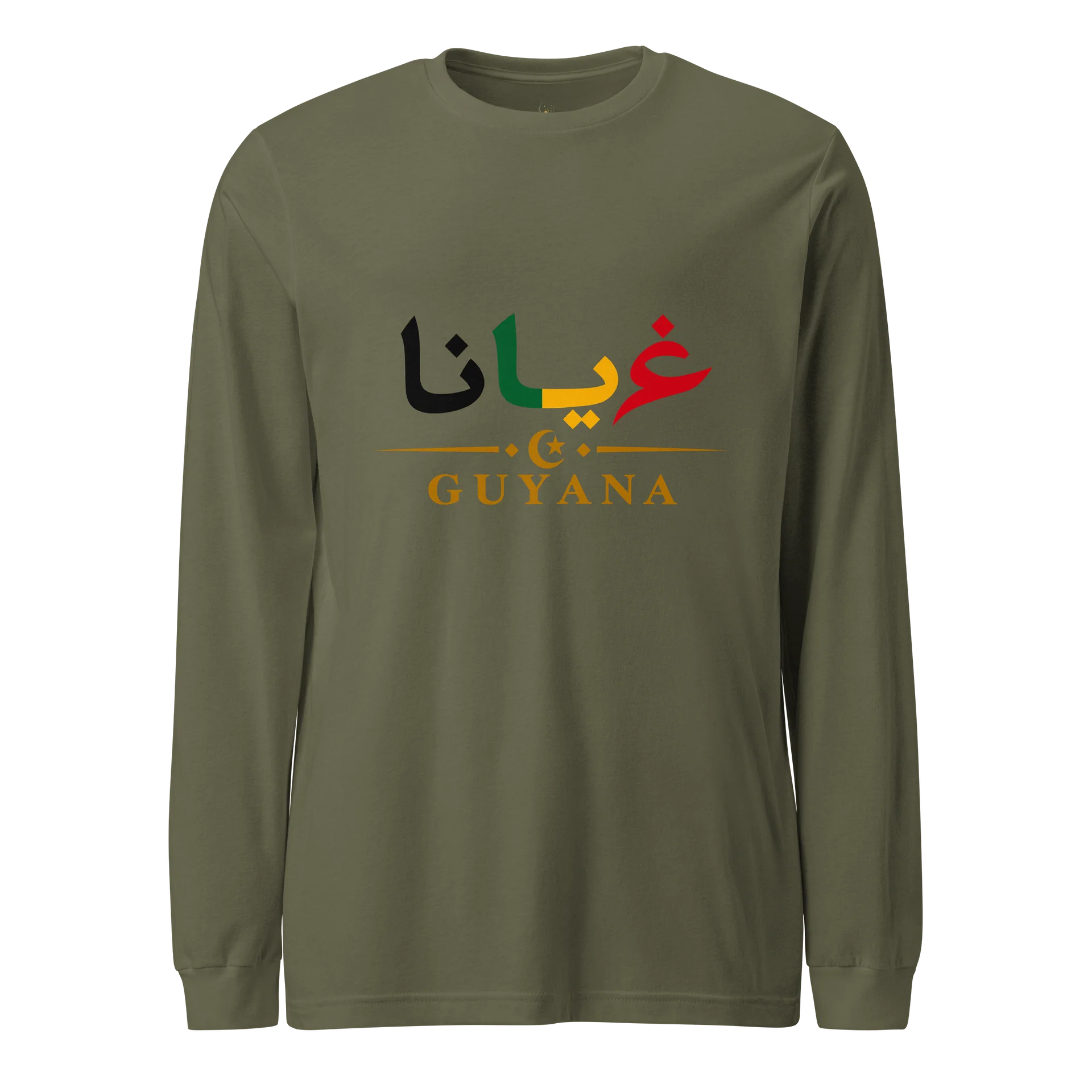 Guyana Arabic 03 Signature Adult Unisex Long Sleeve Tee product image (50)