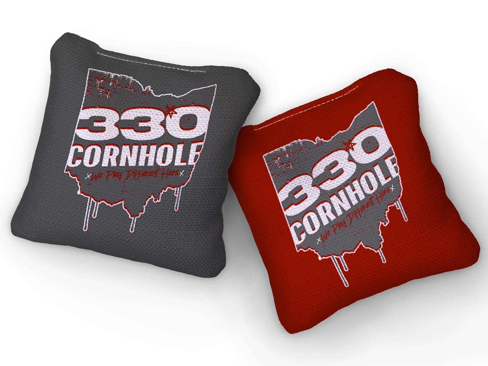 330 Cornhole Scarlett and Gray Cornhole Boards and Bags (Local Pickup Only) product image (2)