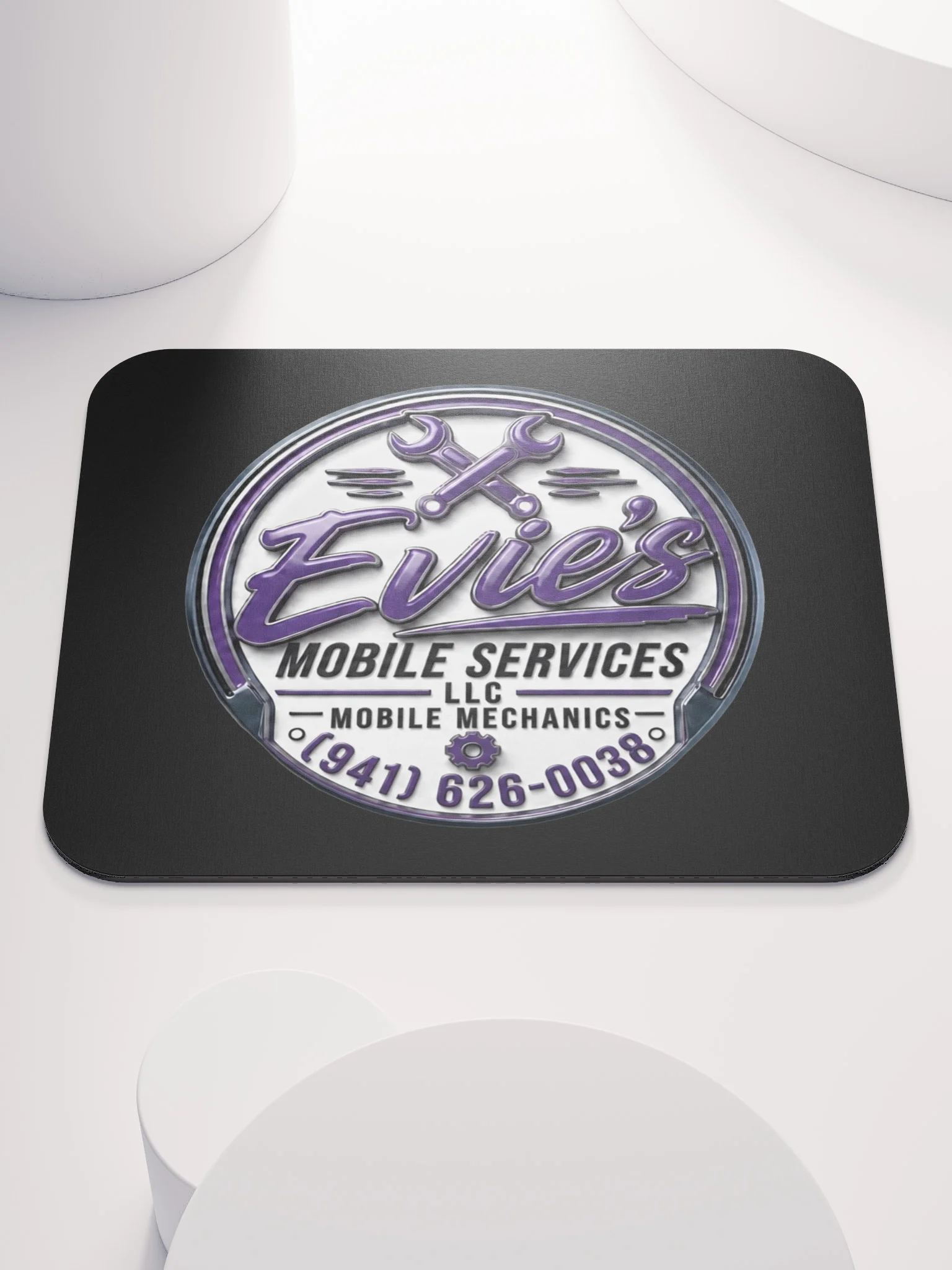 Evies Mobile Services Logo Mouse Pad product image (1)