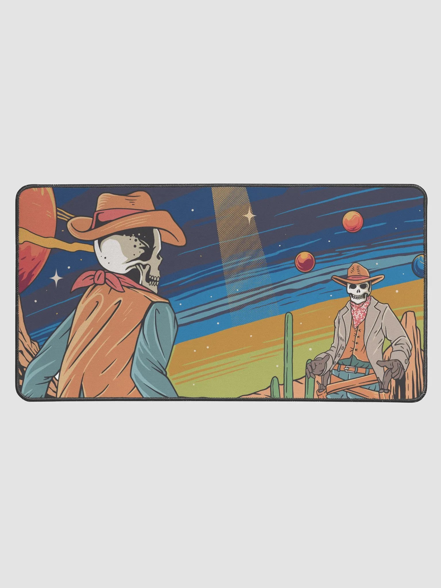 Skeleton Space Cowboys Desk Mat product image (1)