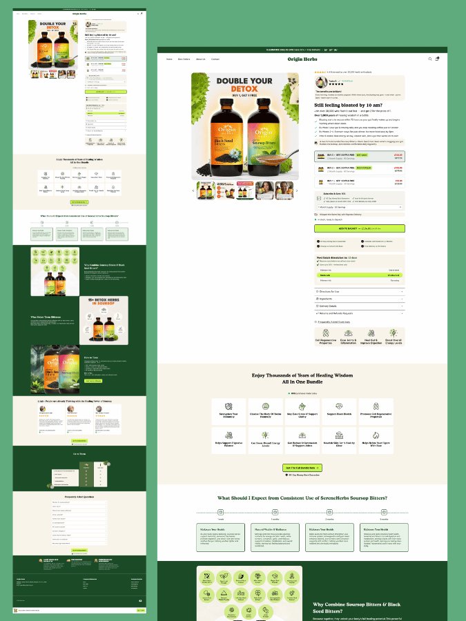 CRO Optimized Product Page for Supplement Brands | GemPages Template product image (1)