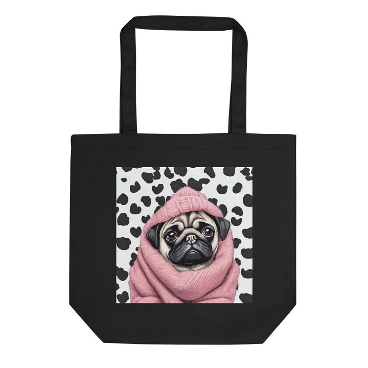 Dotted Pug Eco-Friendly Tote Bag product image (1)