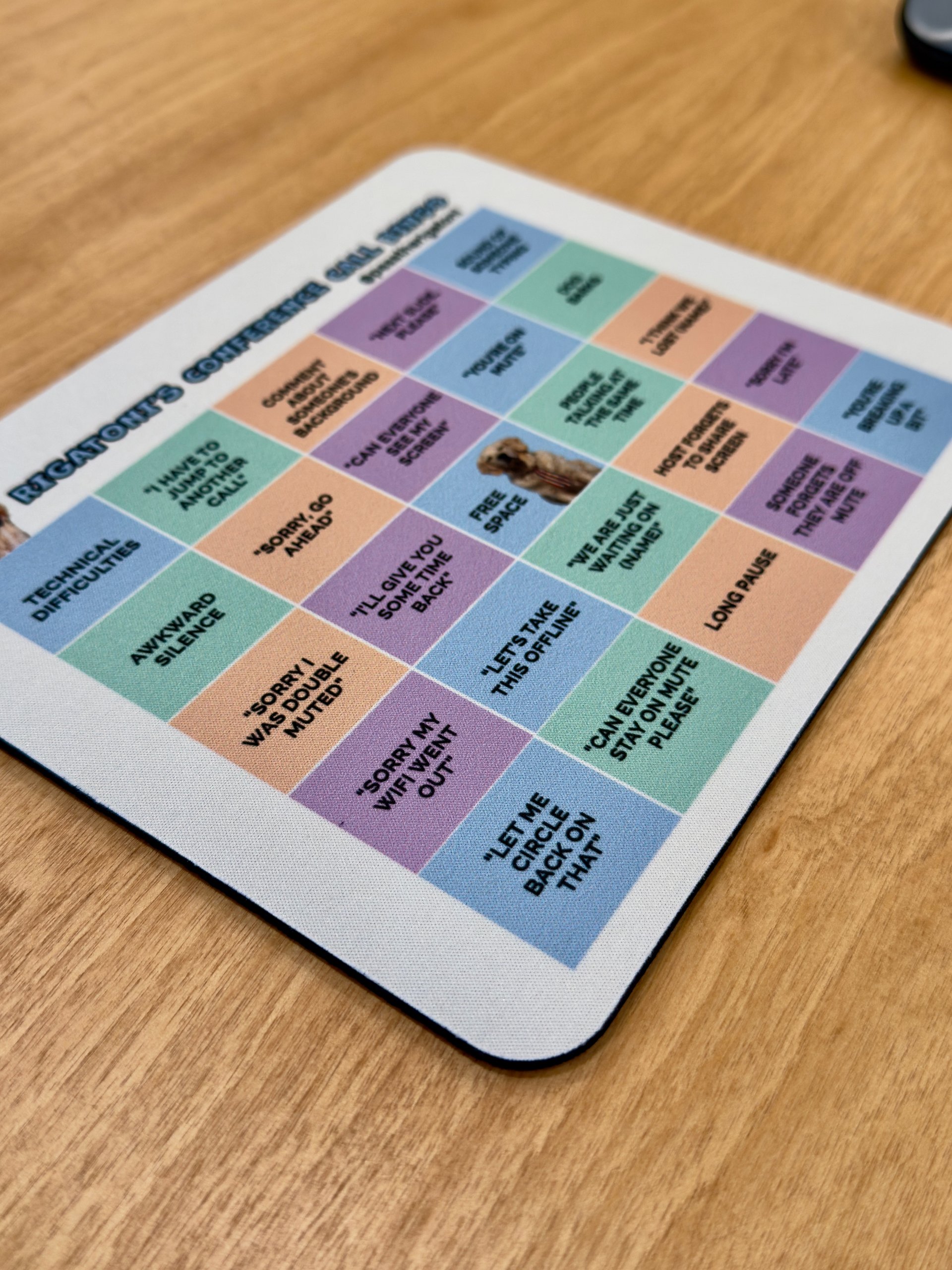 Rigatoni's Conference Call Bingo Mouse Pad product image (4)