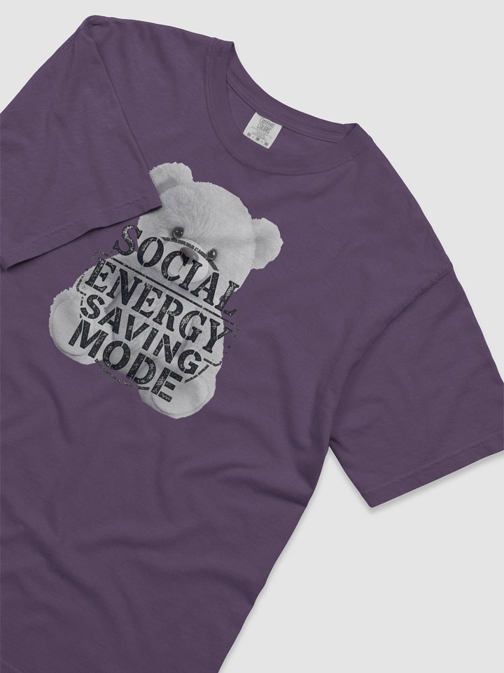 "Social Energy Saving Mode" T-Shirt - The Introvert Bear product image (2)