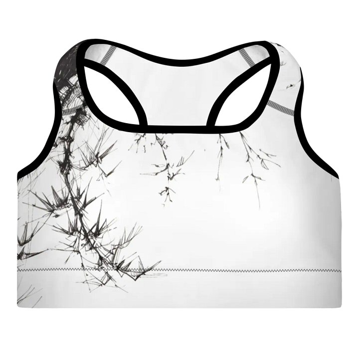 Bamboo Print Padded Sports Bra product image (1)