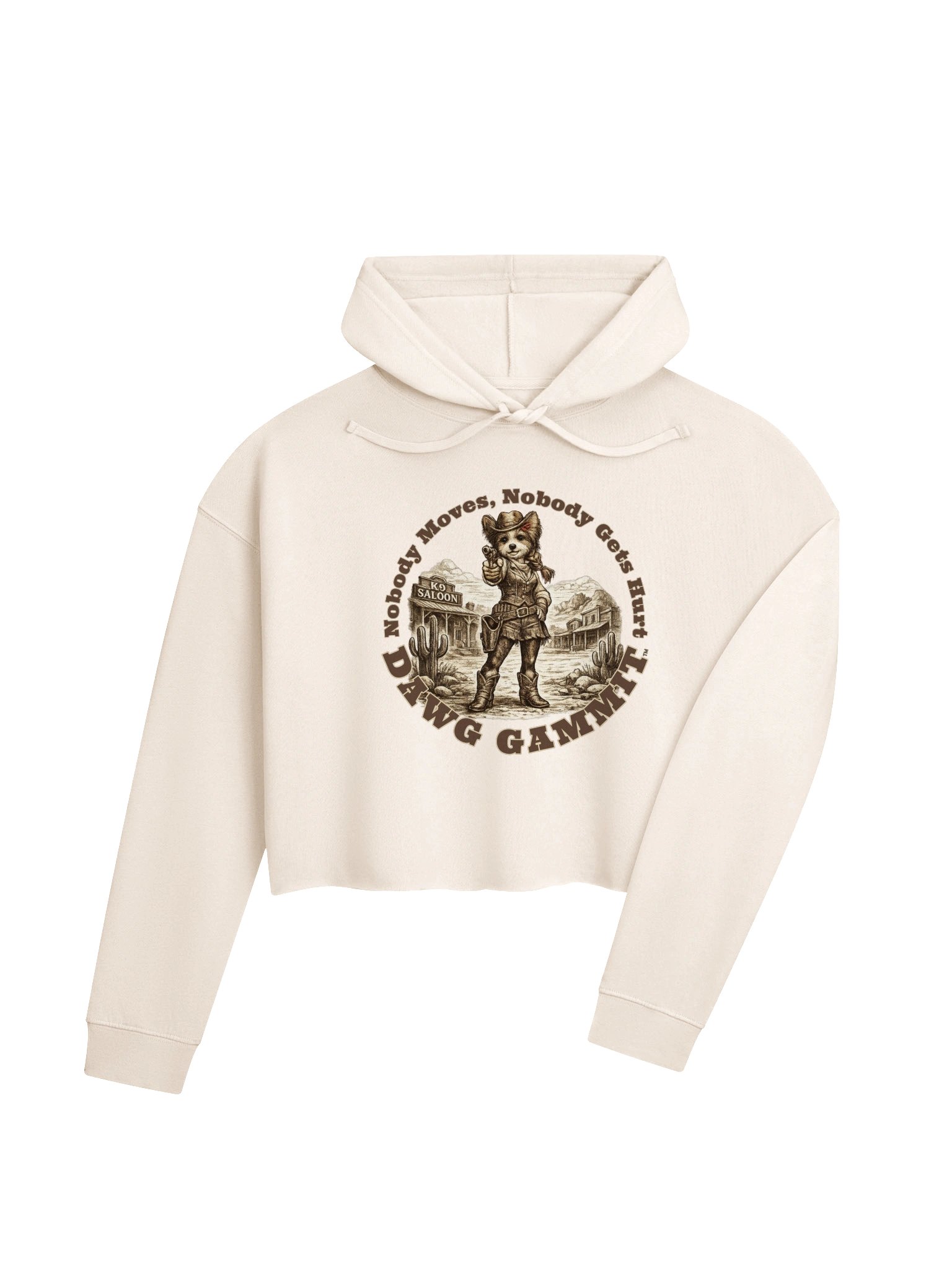 DAWG GAMMIT™ Nobody Moves Cropped Hoodie product image (4)