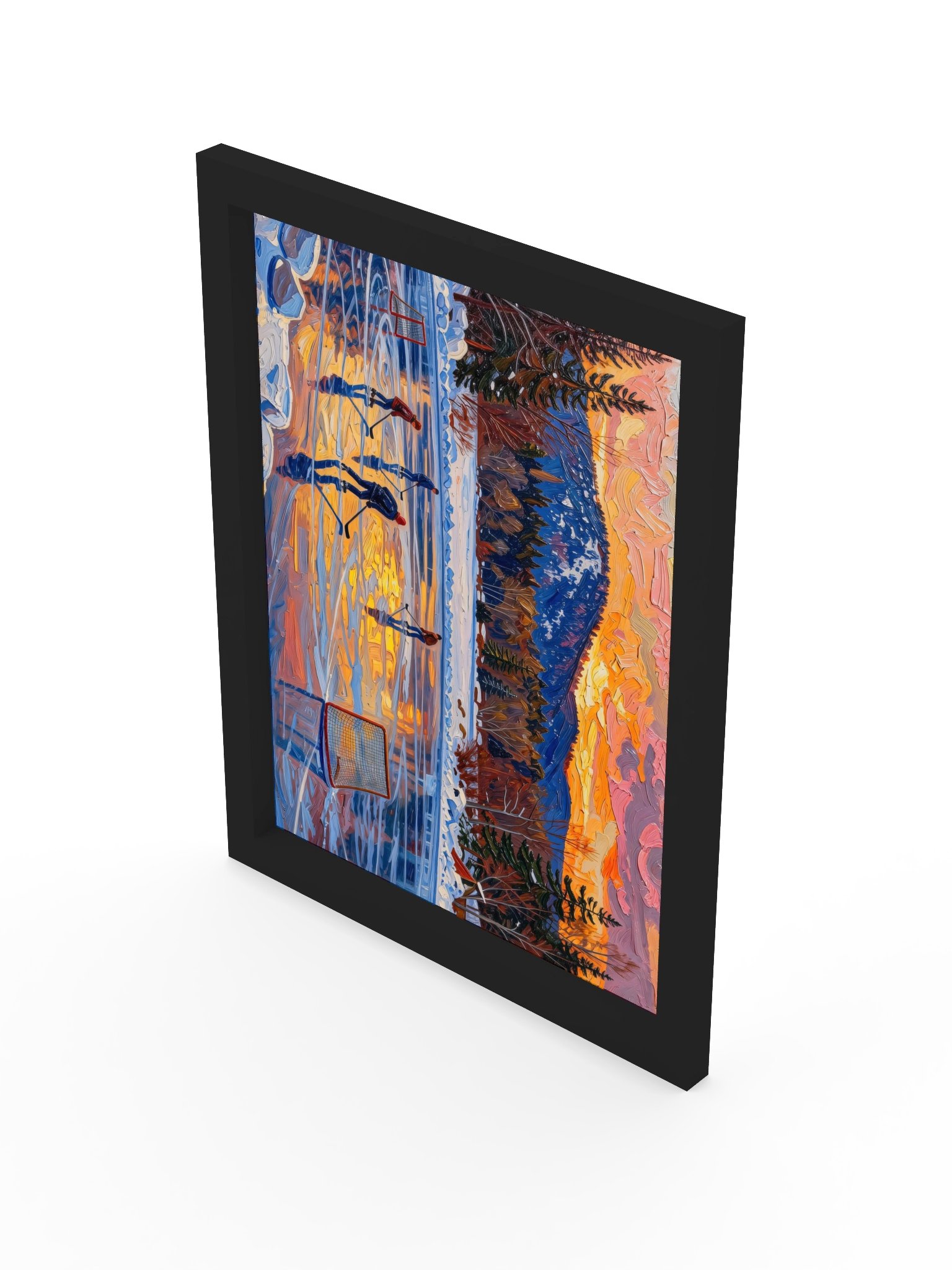 Pond Hockey at Dusk Framed Print product image (3)