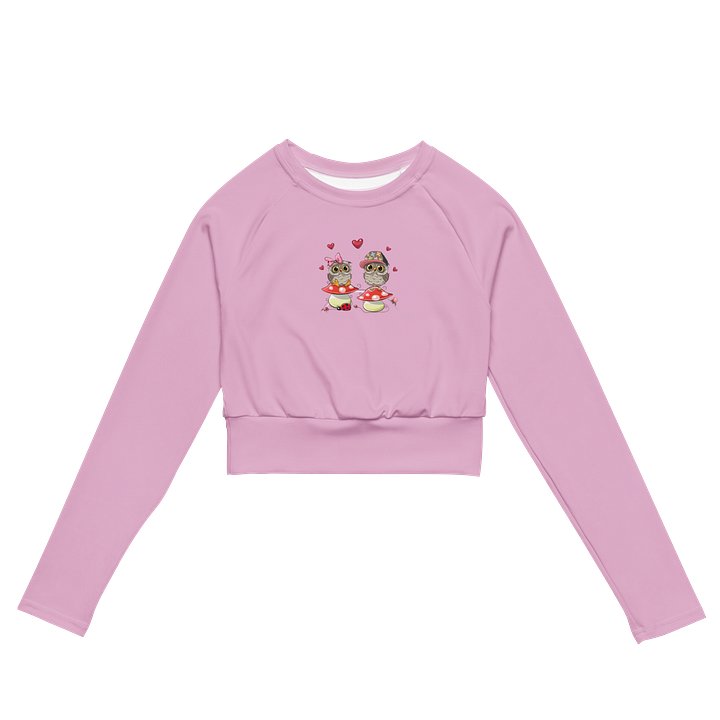 Whispy Love Long Sleeve Crop - Pink product image (2)
