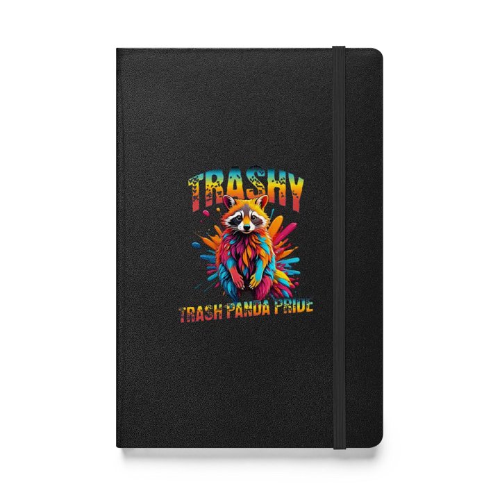Trashy Trash Panda Pride Raccoon Hardcover Journal product image (1)