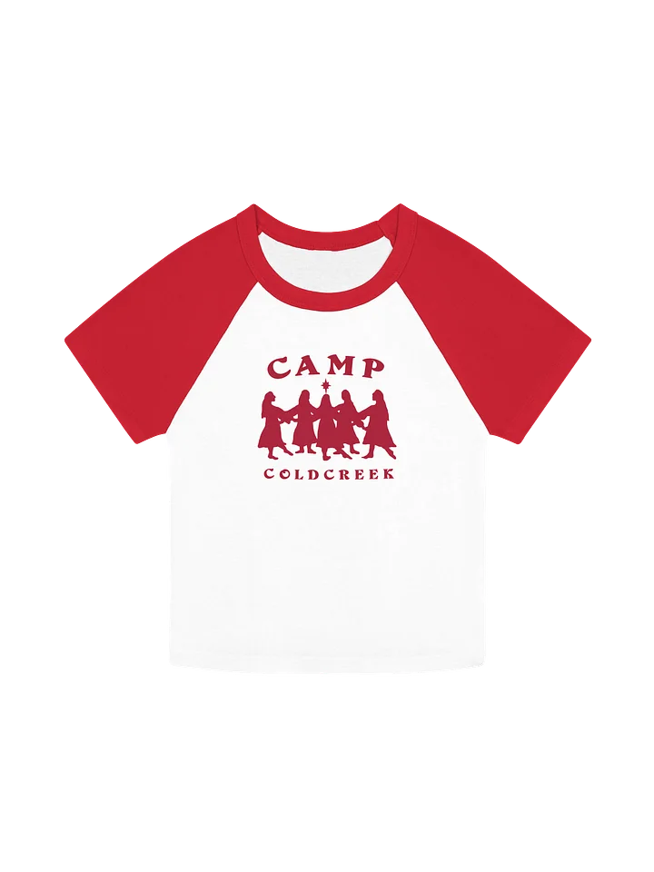 'Camp Coldcreek' Baby Tee - 80s Raglan Style product image (1)