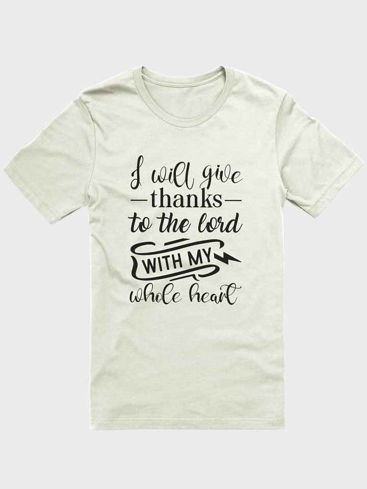 I will give thanks to the Lord with my whole heart | Christian| Faith | Inspirational product image (9)