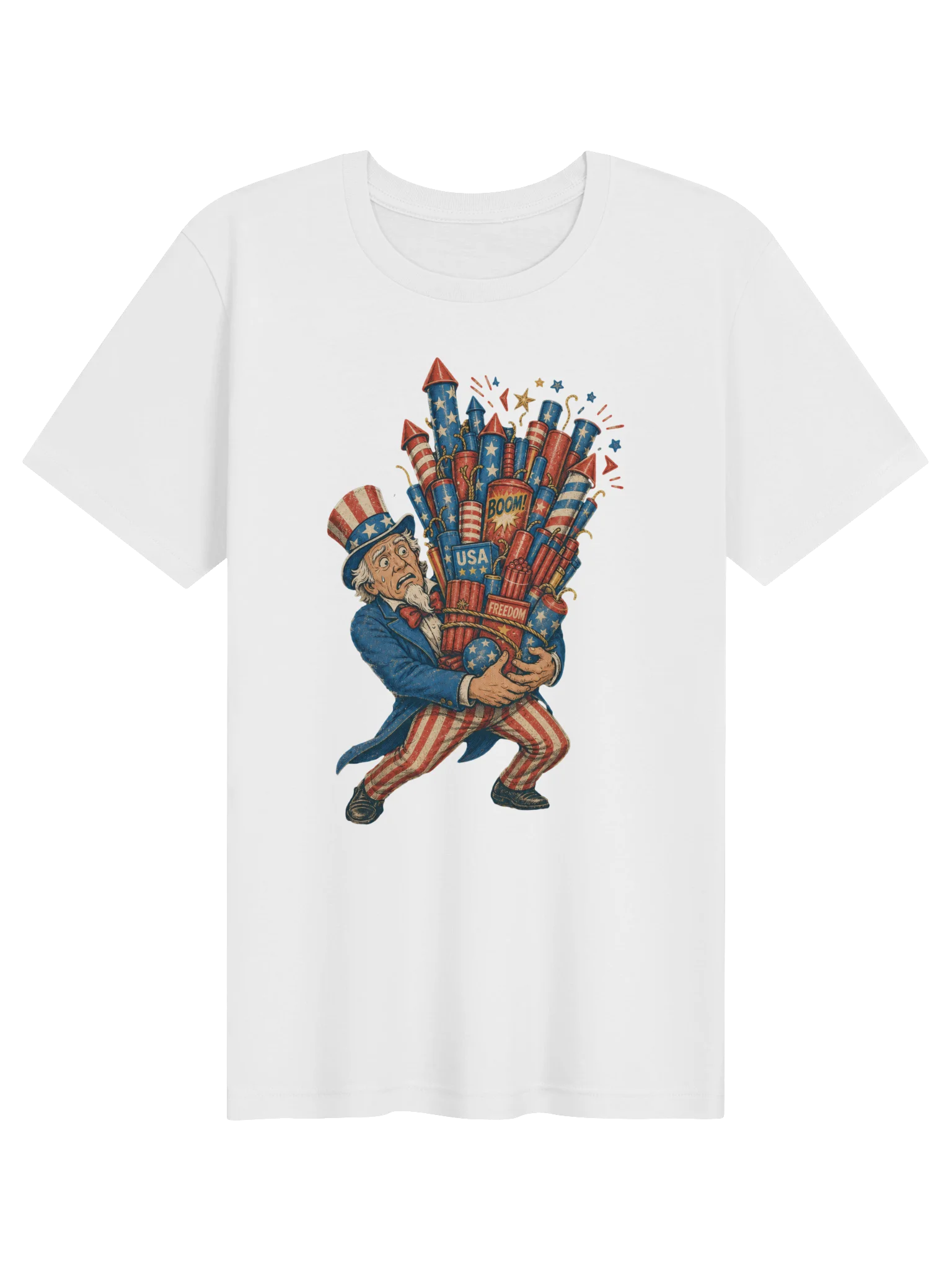 Uncle Sam Fireworks Tee | USA T-Shirt product image (21)
