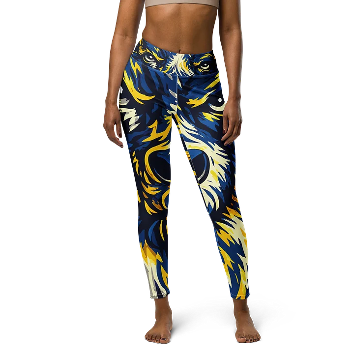 Vivid Buffalo Blue and Gold Leggings product image (1)