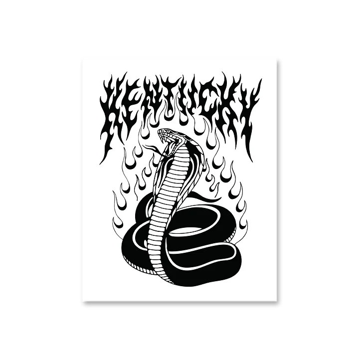 Kentucky Cobra Screen Printed Poster product image (1)