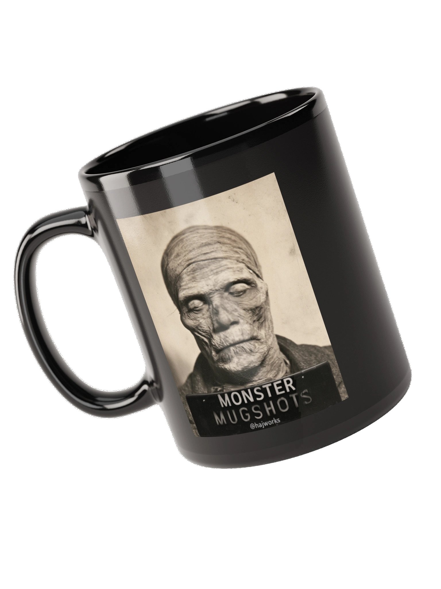 Monster Mugshots No. 004 - Black Ceramic Mug product image (5)
