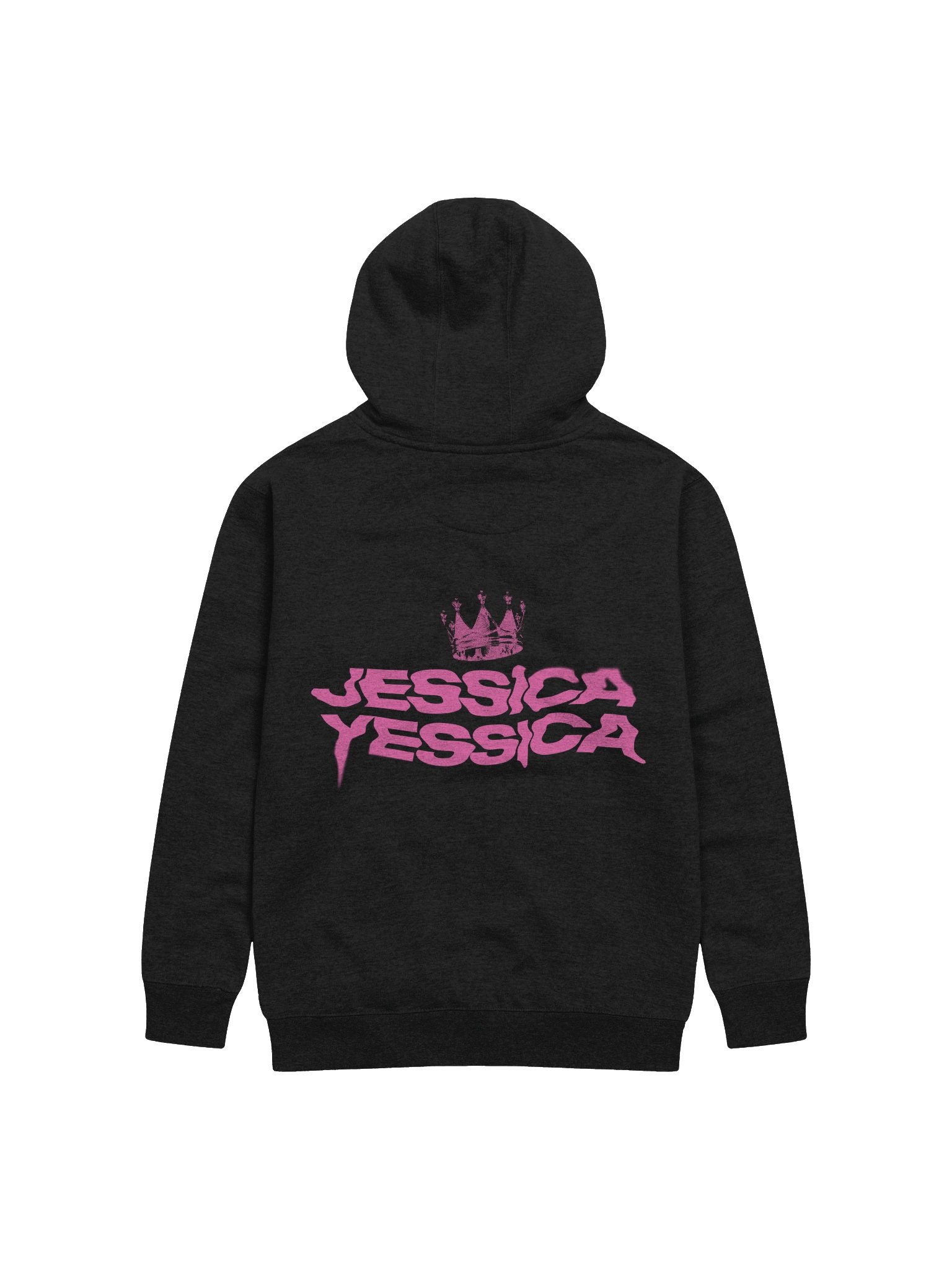 NOT EASY – PINK TEXT HOODIE product image (2)