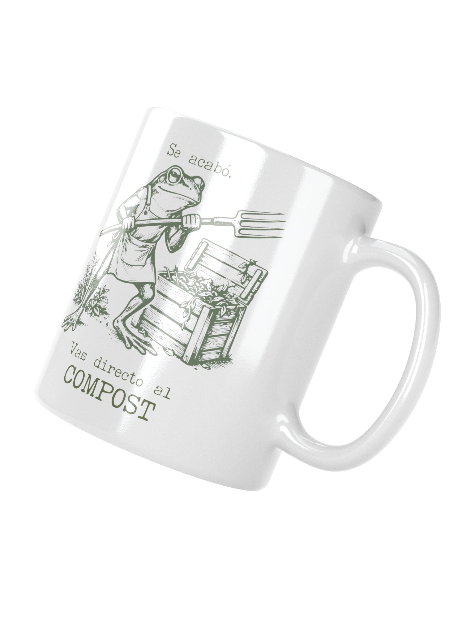 Taza Se Acabó Vas Directo al Compost | Taza Divertida de Jardinería | Regalo Original para Amantes del Huerto product image (4)