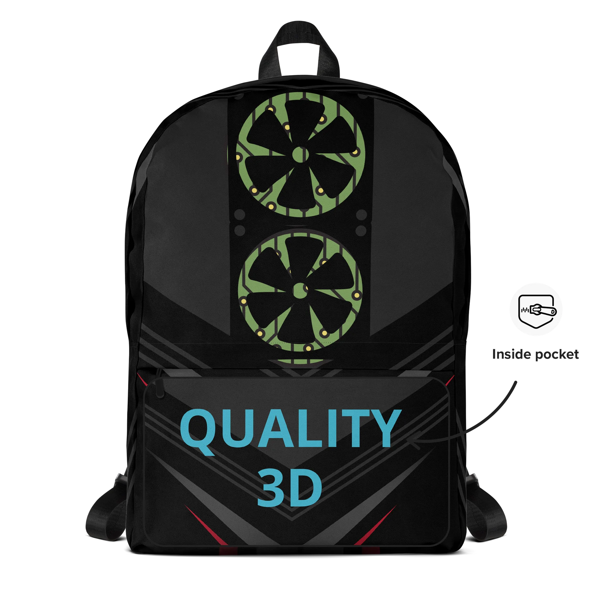 Mechanical Green Symmetry Backpack product image (5)