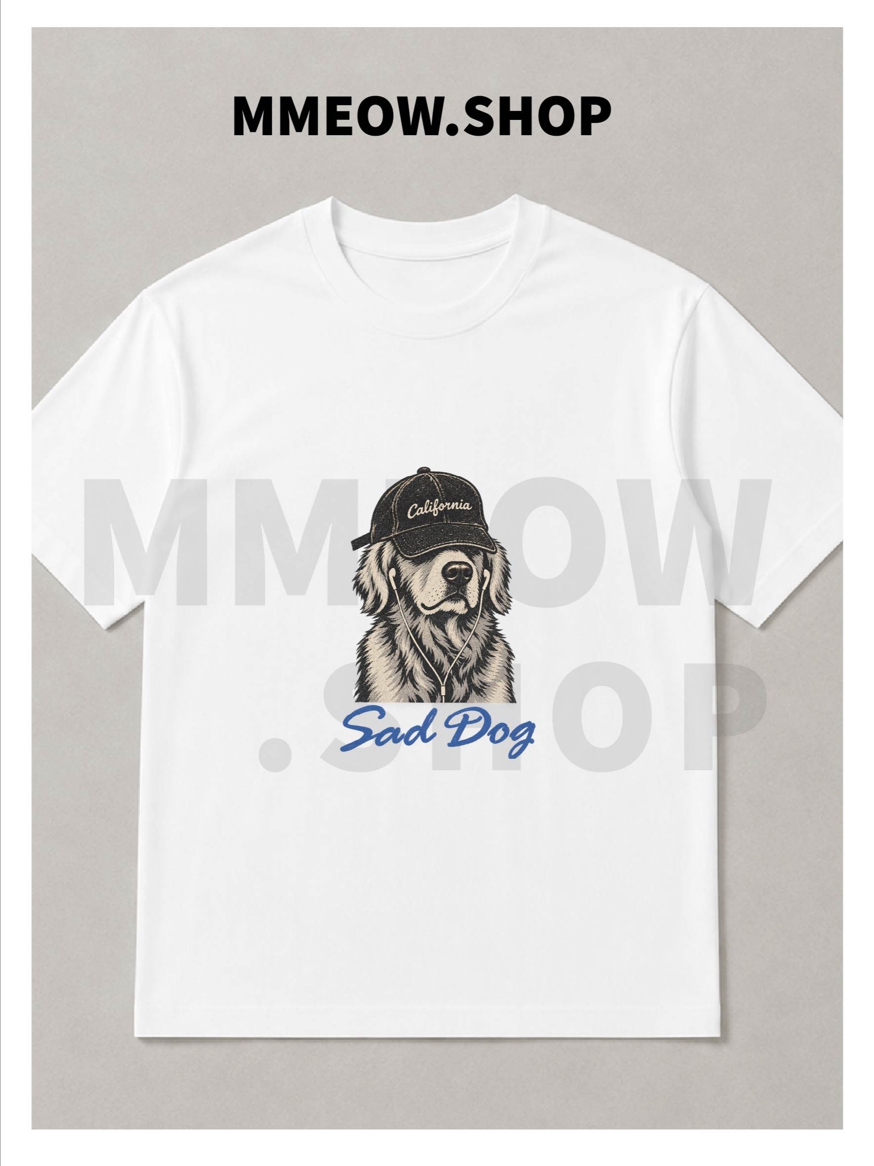 SAD DOG T - SHIRT PRINTED product image (15)