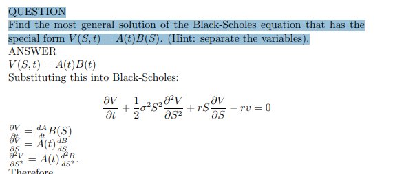 TD - Solutions of the Black-Scholes equation product image (1)