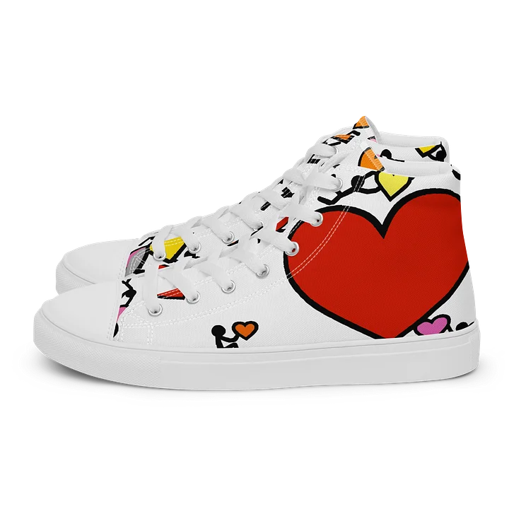 Love in Colour // Woman's Canvas Art High Tops product image (1)
