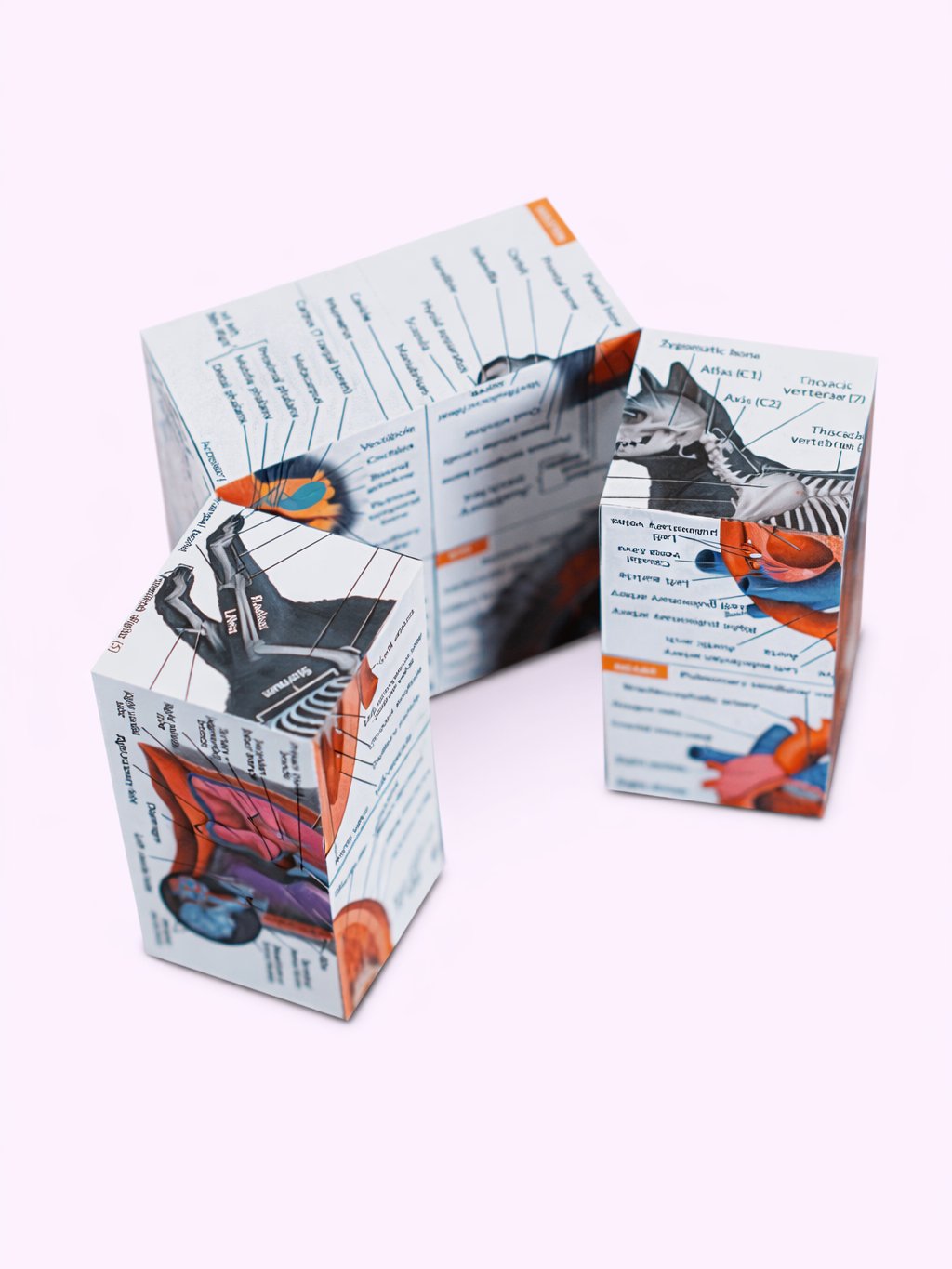 Anatomy Study Cubes (Feline & Human) product image (1)