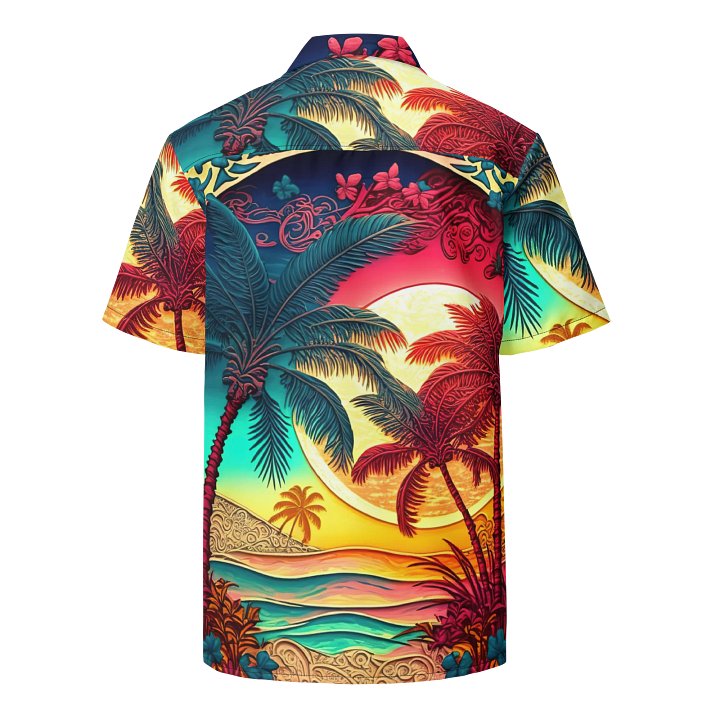 Hawaiian Tropical Breeze Button-Down Shirt product image (2)