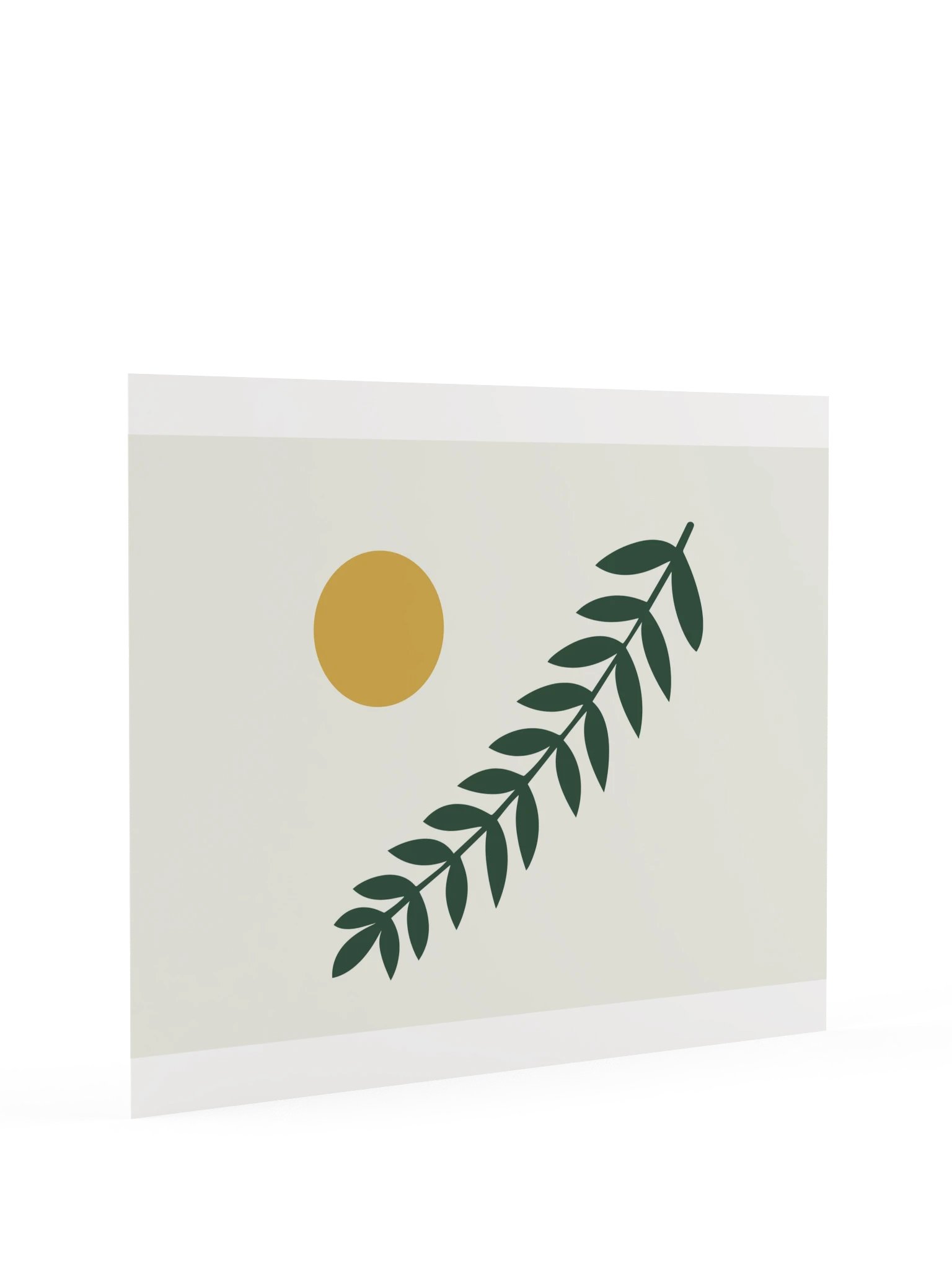 Forest Green Branch Print | Botanical Bathroom Wall Art product image (9)