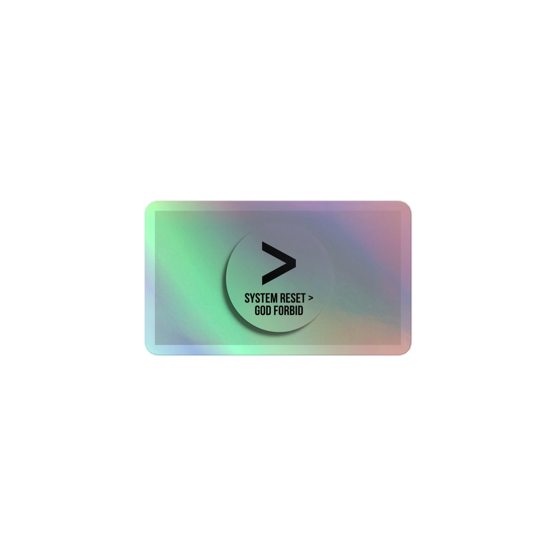 The "System Reset > God Forbid" Terminal Sticker product image (1)