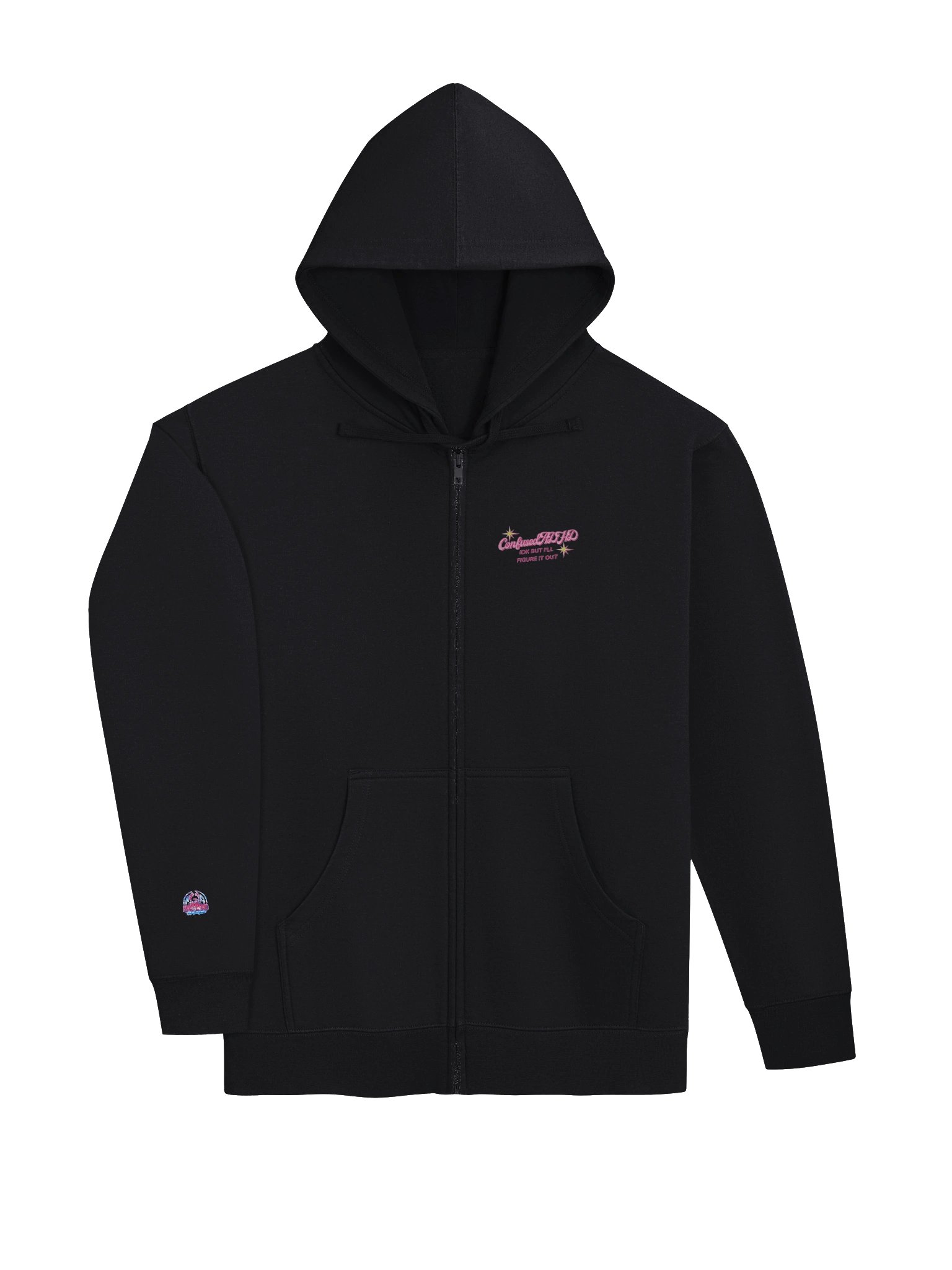 Confused ADHD Figure It Out Zip Hoodie product image (3)