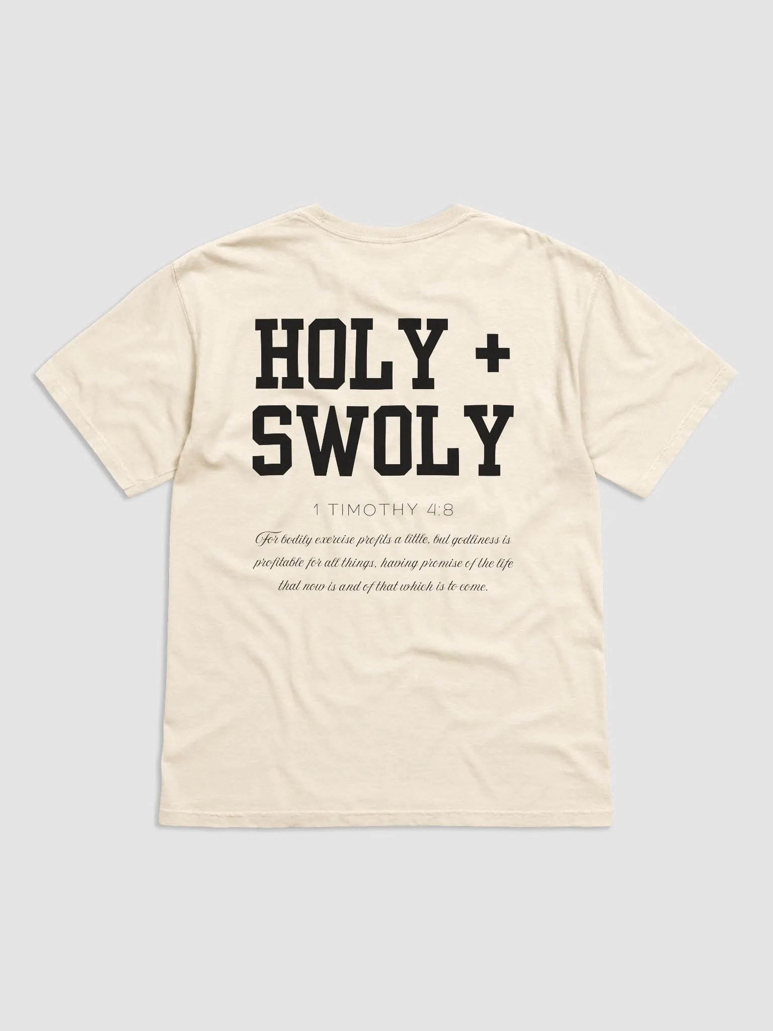1 Timothy 4:8 | Center Logo | Black Text product image (1)
