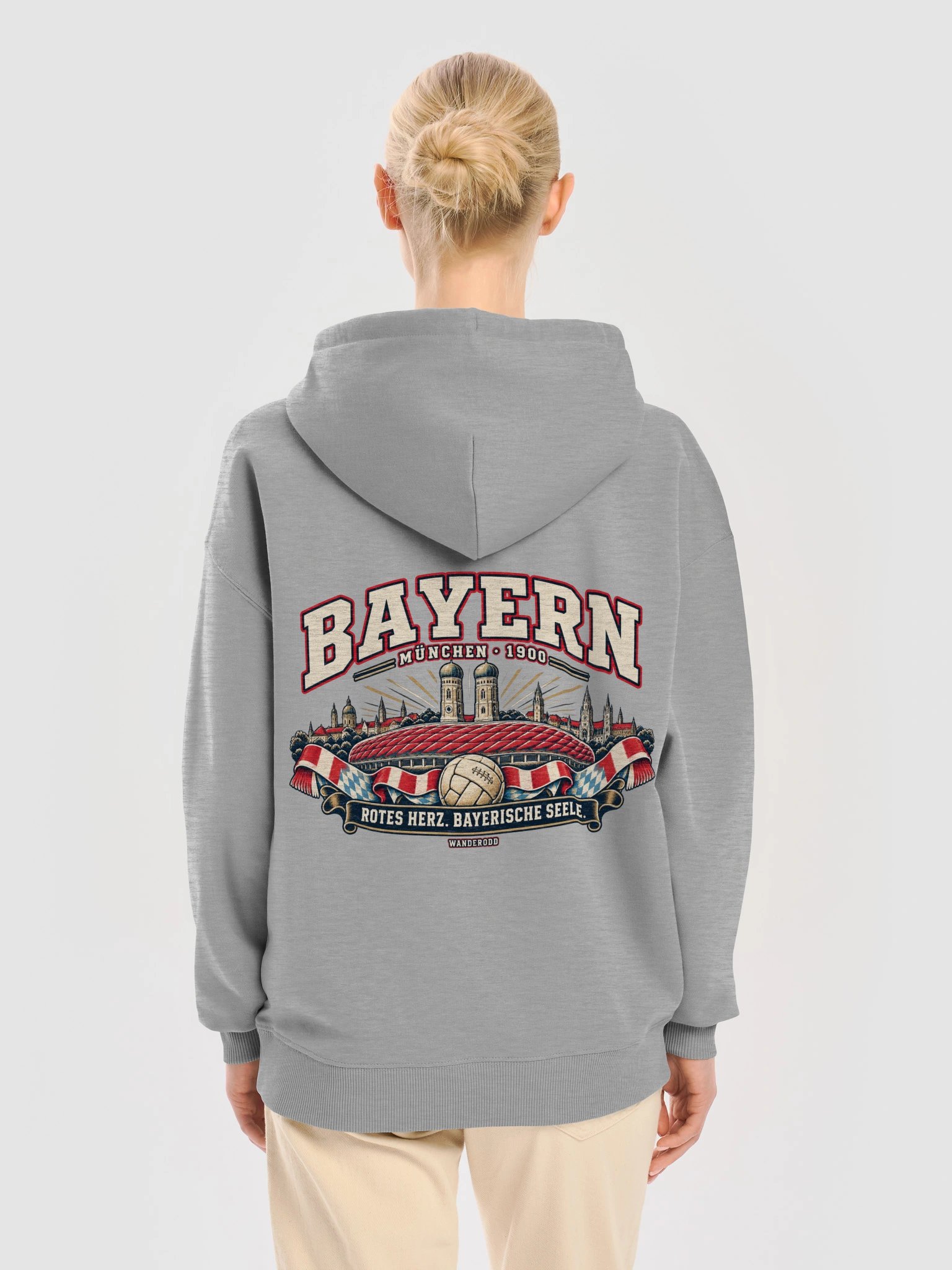Bayern München Retro-Fußball-Hoodie | WanderOdd product image (25)
