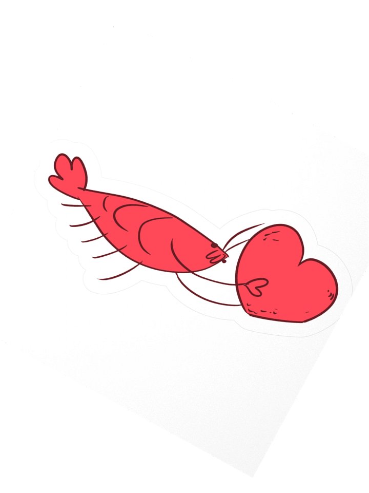 SHRAMPS - Red Sticker product image (4)