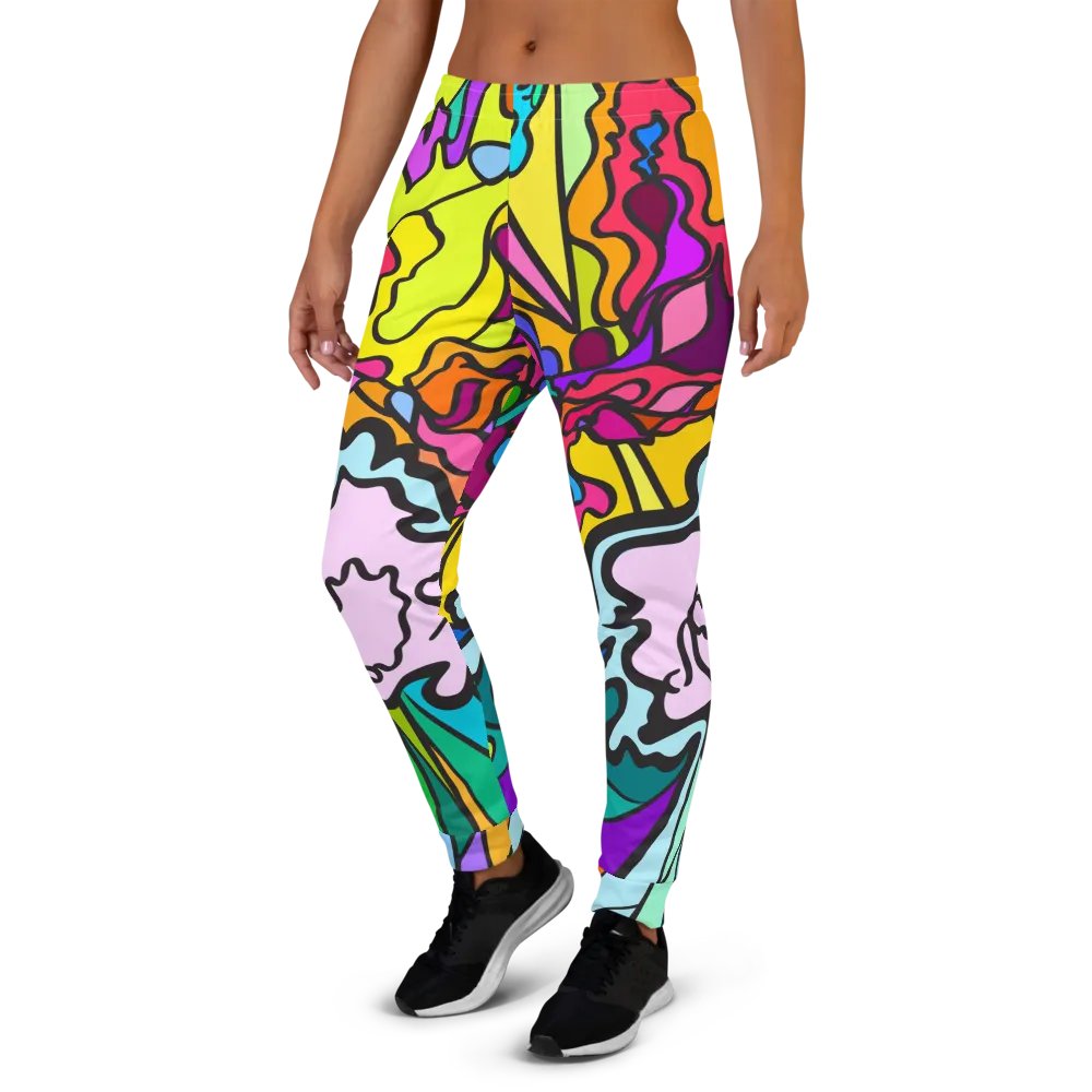 Vibrant Chaos All-Over Print Joggers - Wave at Sunset product image (3)