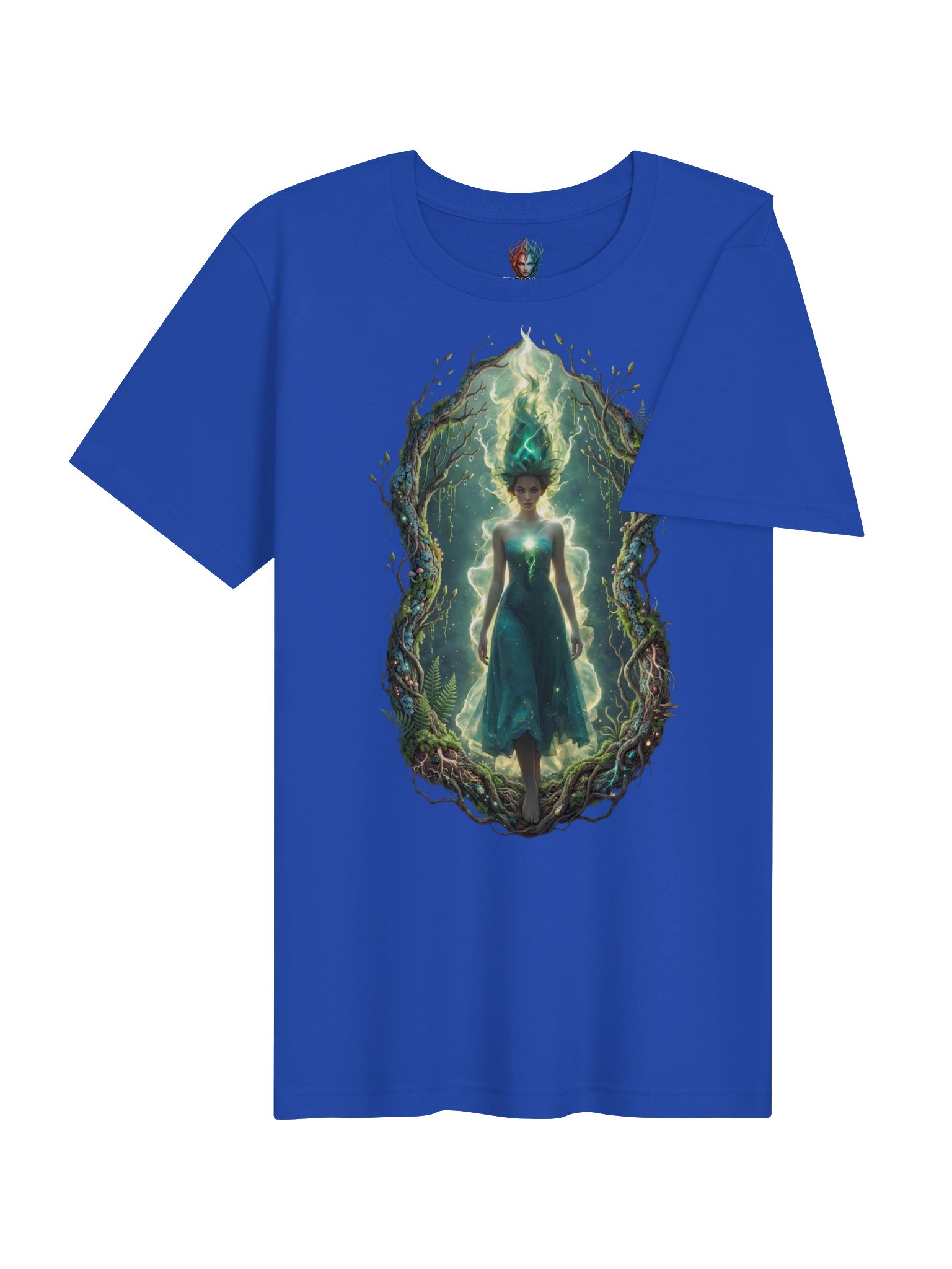 Psionic Nature Goddess T-Shirt | Earth Elemental Fantasy Art Tee product image (4)