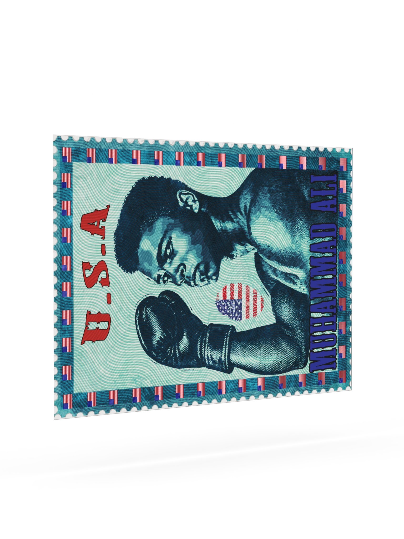 Muhammad Ali Vintage Postage Stamp Poster | Boxing Wall Art product image (8)