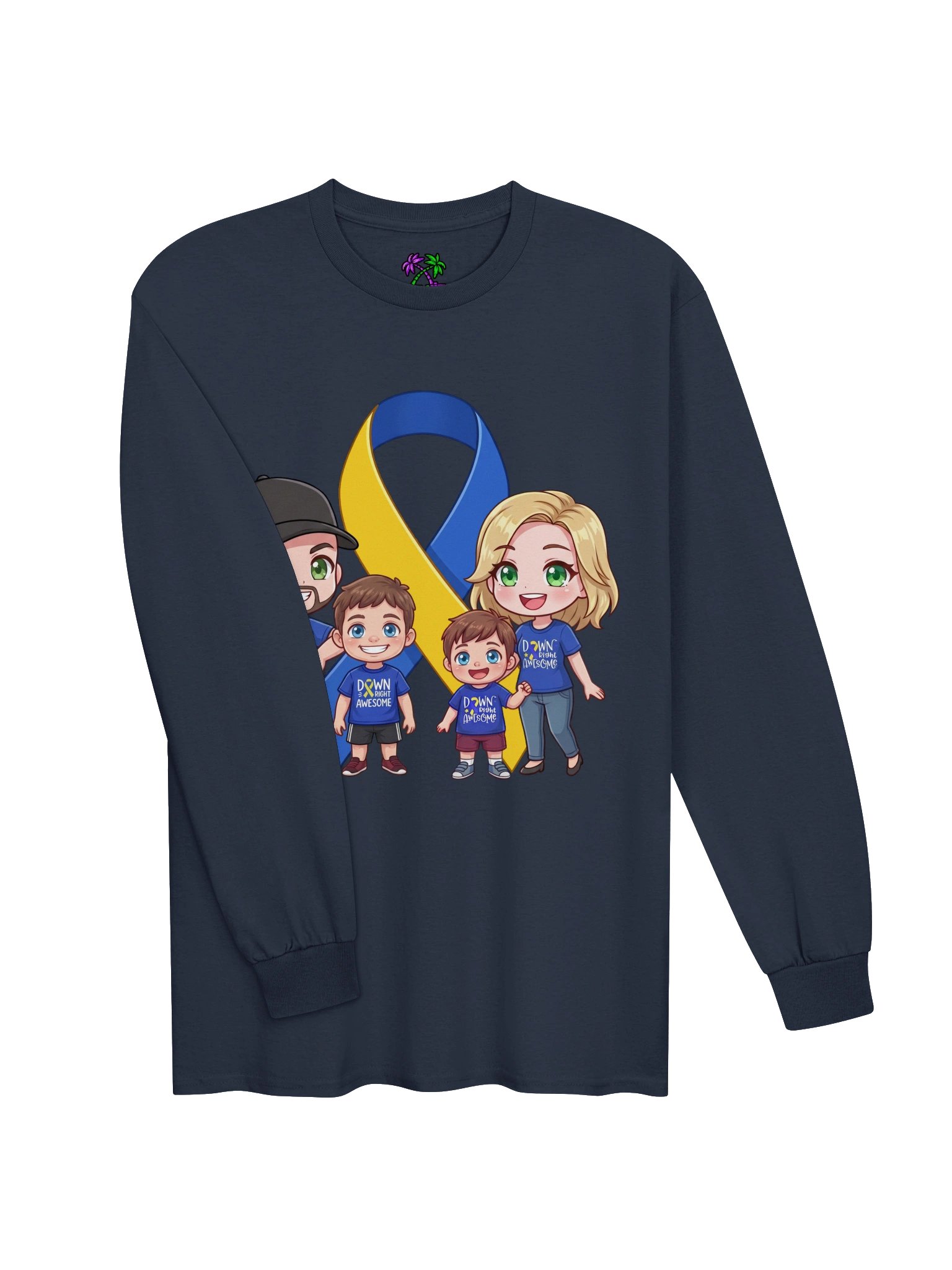 Ham and Liz Gaming Down Syndrome Support Long Sleeve product image (3)