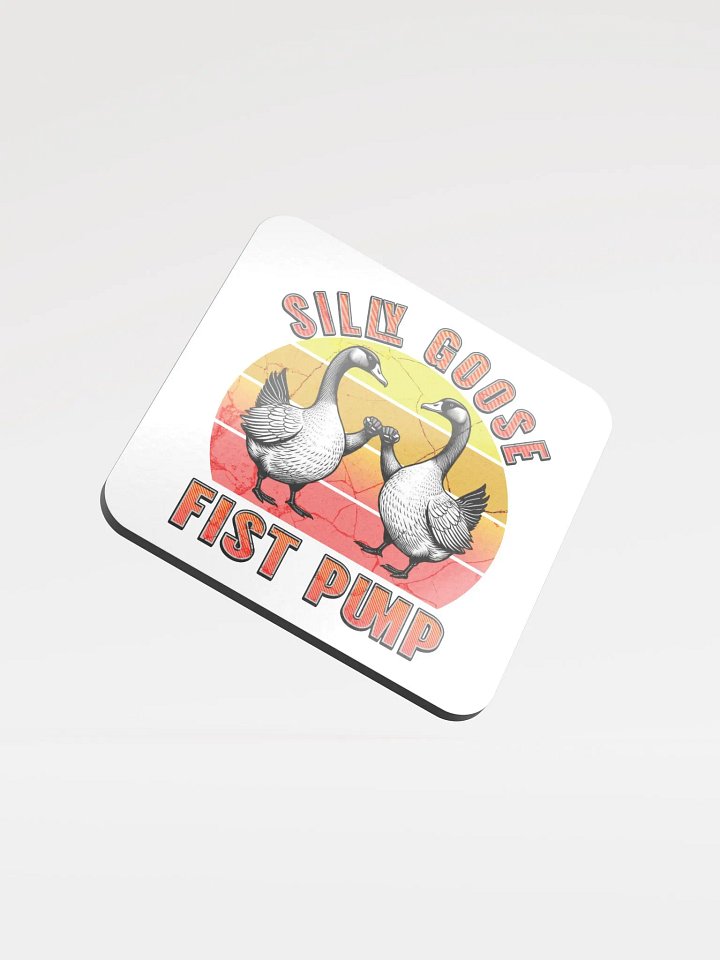 Silly Goose Fist Pump Cork Coaster product image (2)