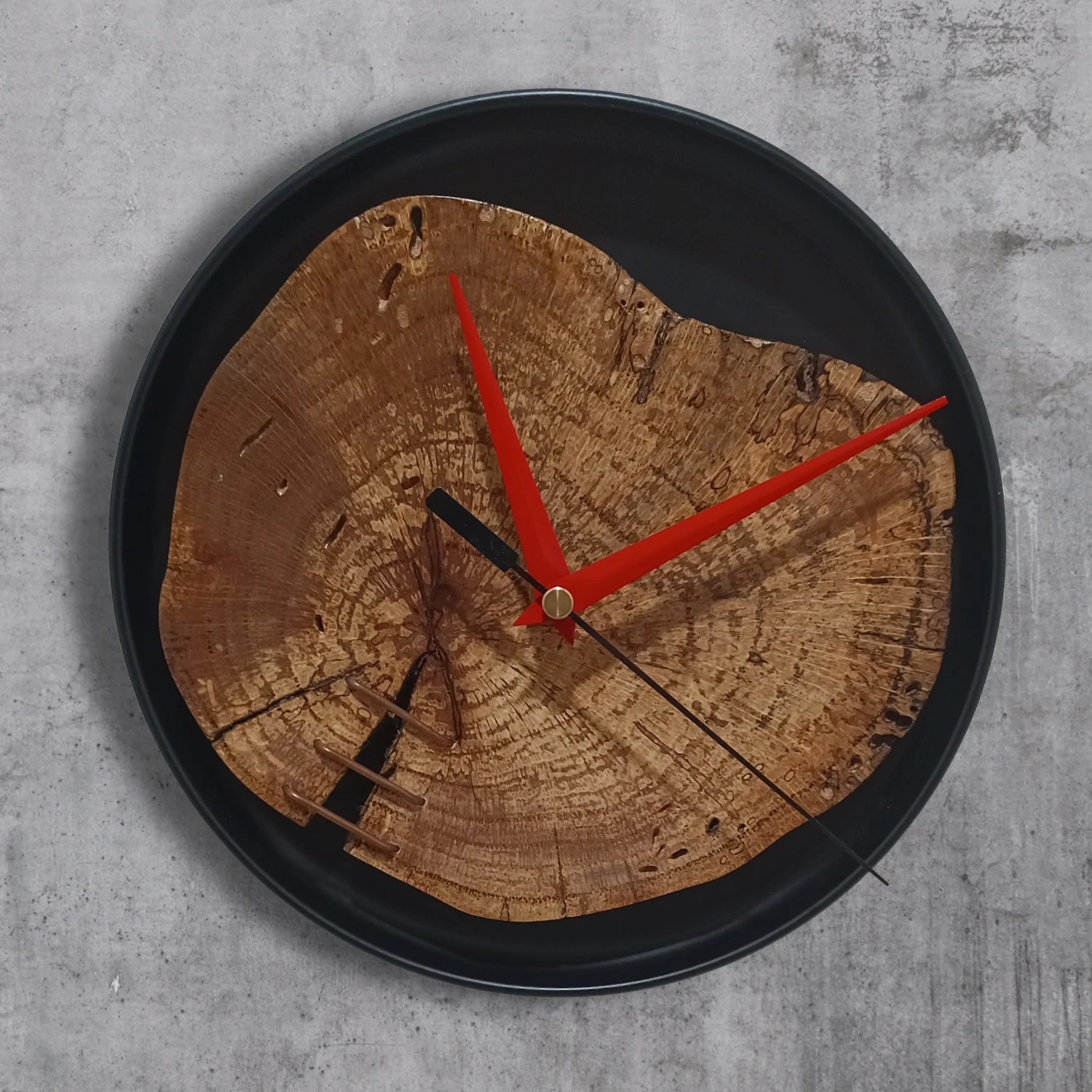 Metal & Oak Wall Clock product image (1)