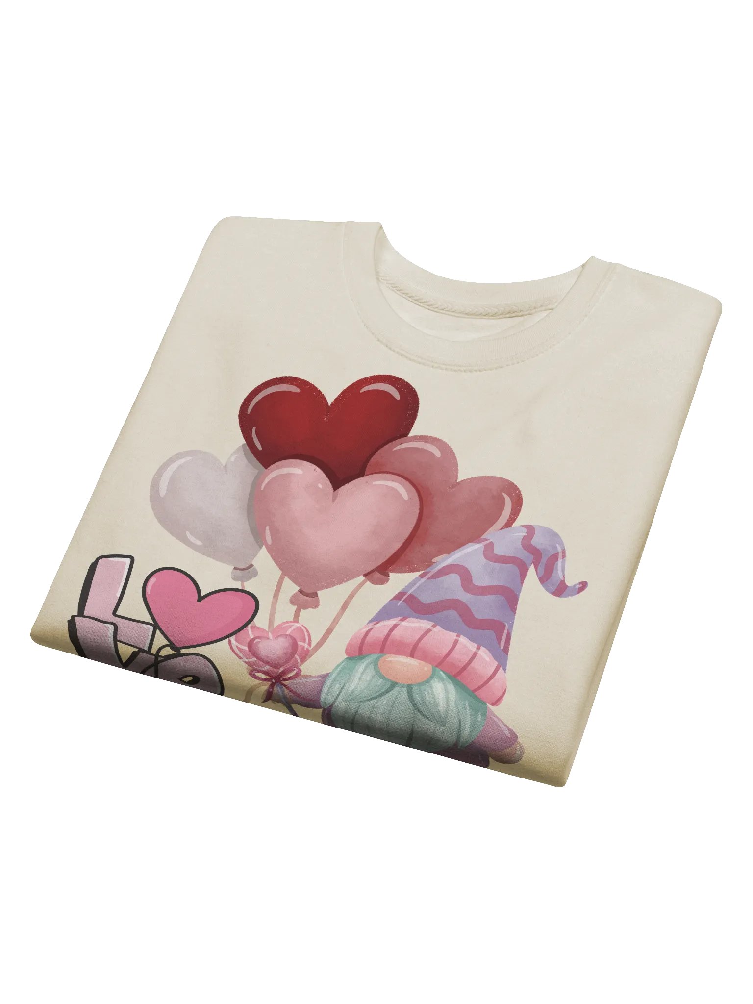 Love Gnome Heart Balloons Sweatshirt product image (4)