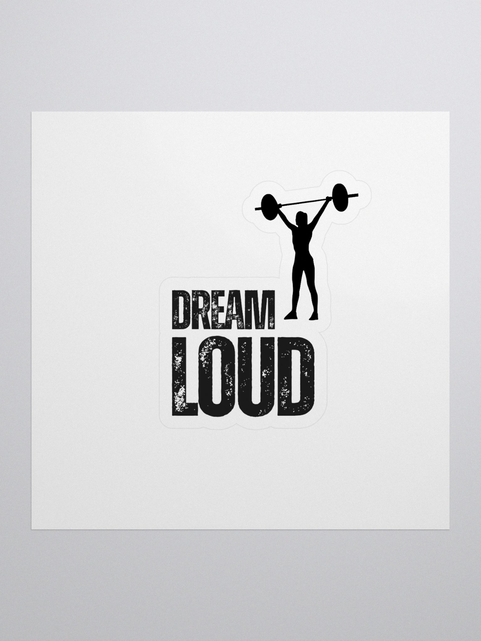 Dream Loud - Woman Lifting - Sticker product image (1)