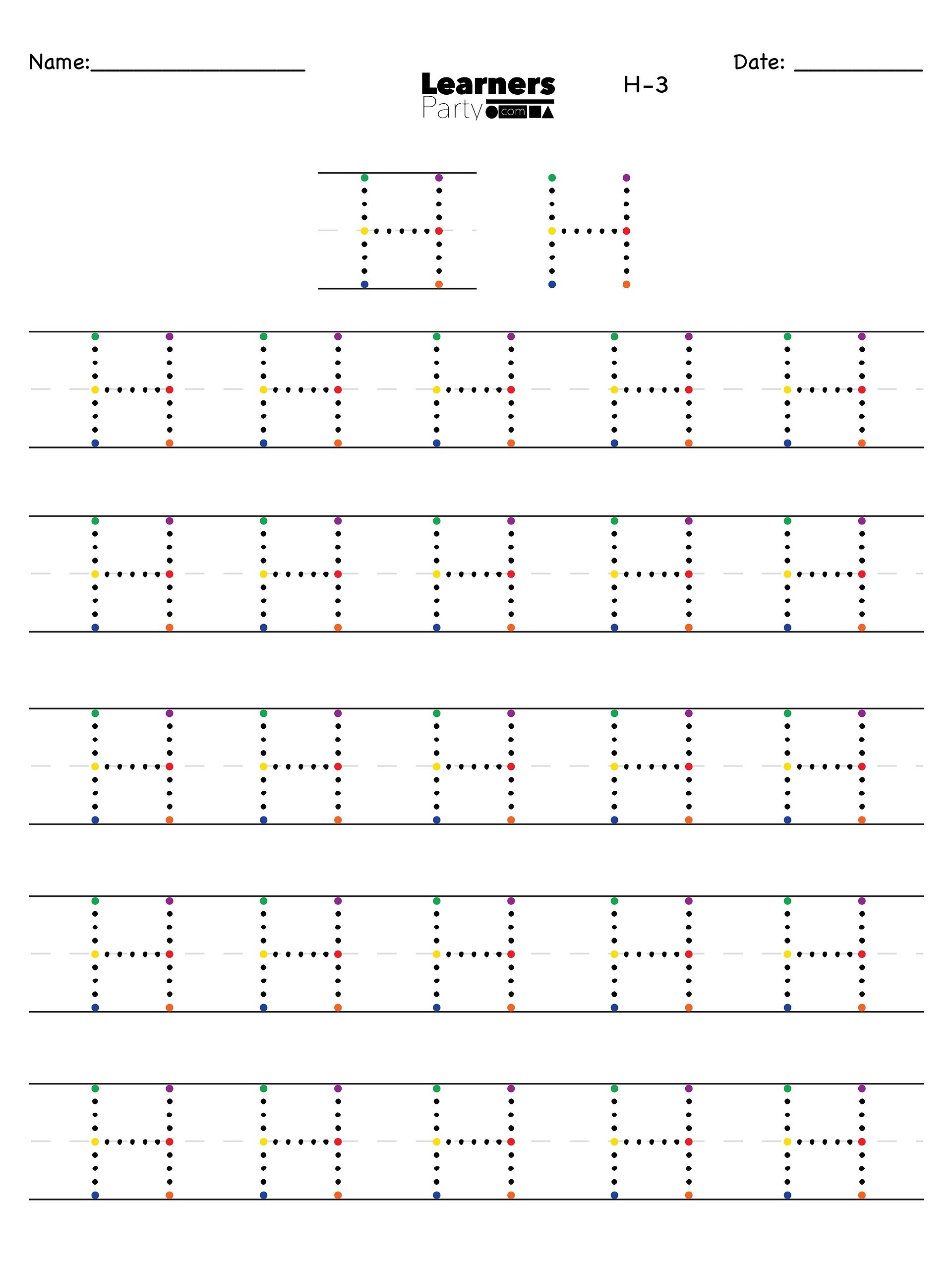 H/h - New Digital Product Progressive Letter Builder product image (1)