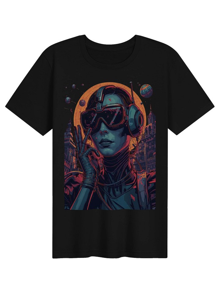 Synthwave City Drive Lightweight T-Shirt product image (1)