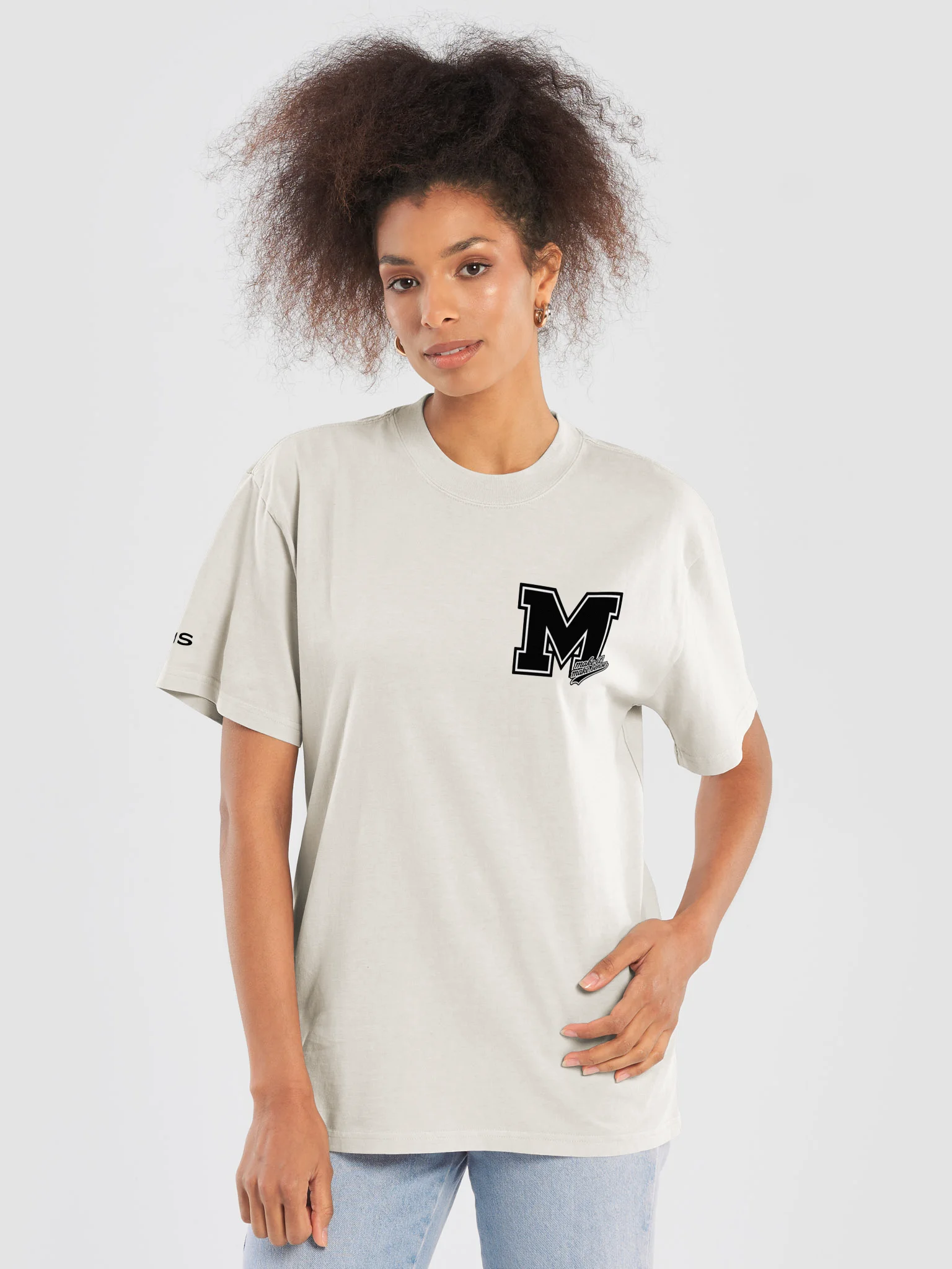 Make It Make Sense Blk Oversized M Tee product image (5)