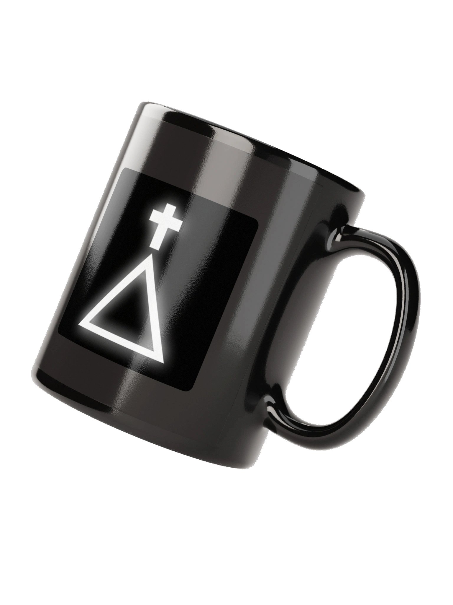 Golden Dawn Cross and Triangle Black Mug product image (2)
