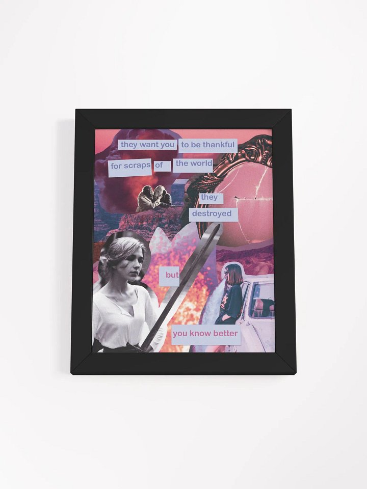 You Know Better Framed Art Print product image (1)
