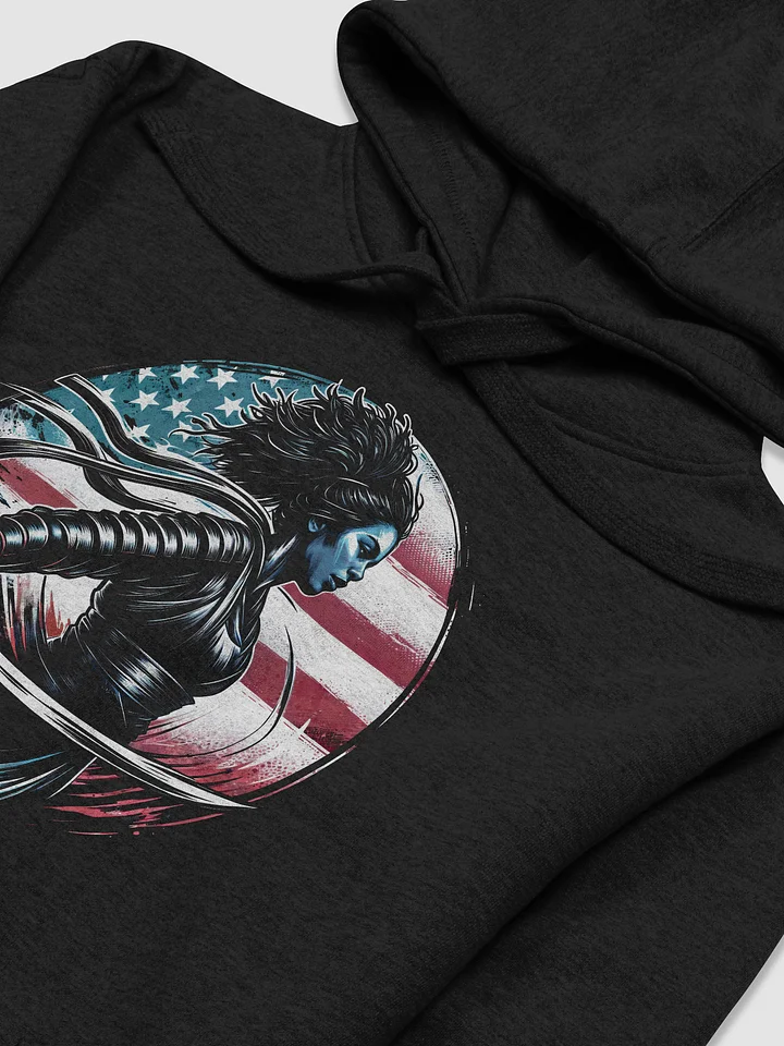 Afro Warrior Girl Unisex Premium Hoodie | Cotton Heritage product image (2)