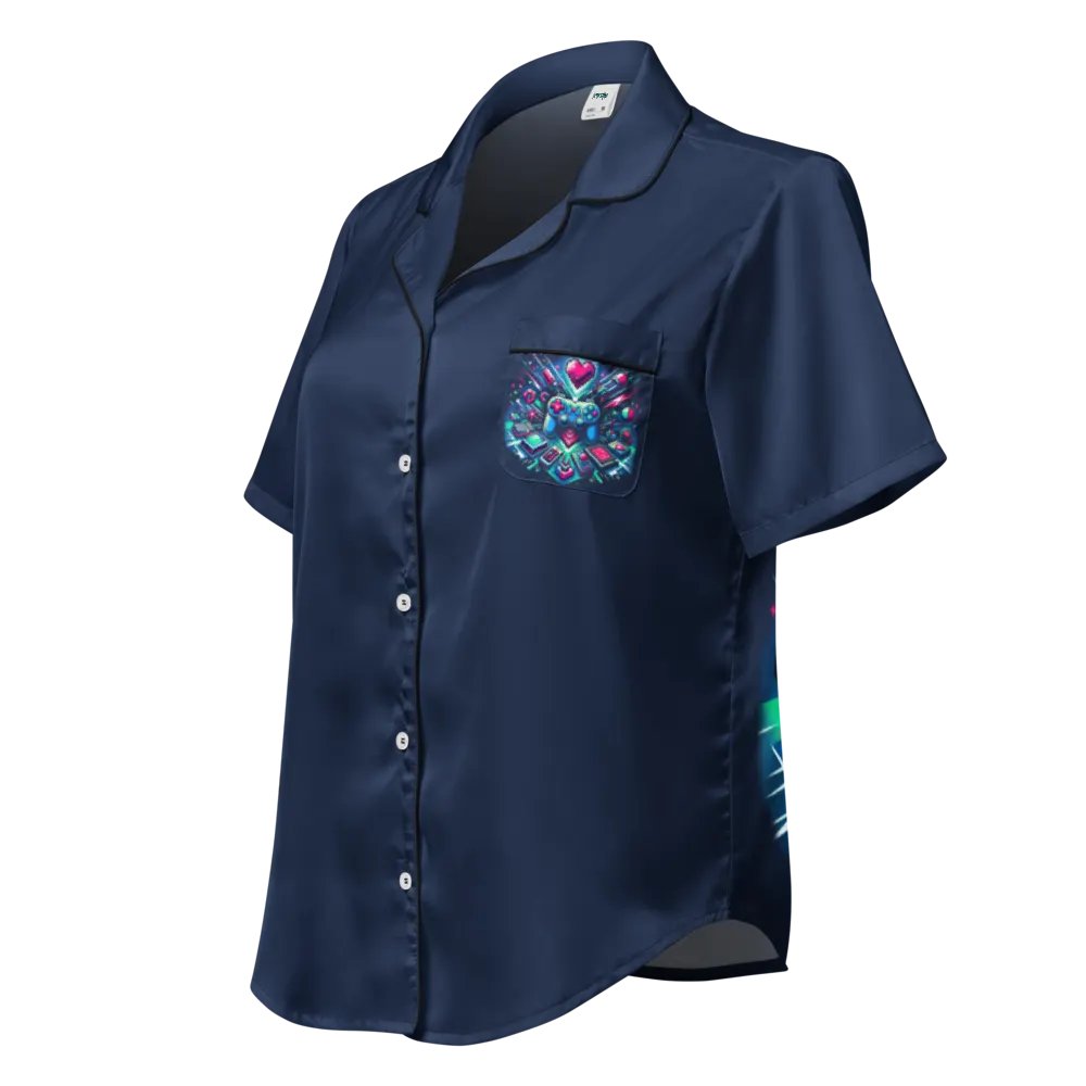Gaming 4-Life Charity Edition Women's Short Sleeve Pajama Top product image (2)